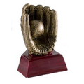 Baseball, Antique Gold, Resin Sculpture - 4"